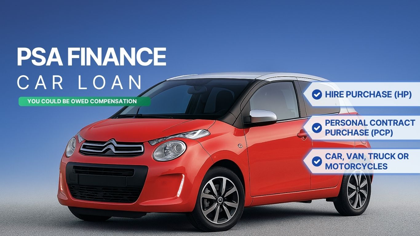 PSA finance car commission claims